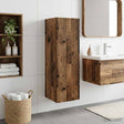 Vidaxl wand gemonteerde badkamerkast oud hout 33 x 34,5 x 60 cm
