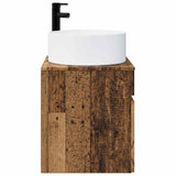 Vidaxl wandgemonteerde wastafelmeubel oud hout 49 x 44,5 x 65,5 cm