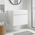 Vidaxl wand gemonteerde badkamerkast wit 59 x 44,5 x 50 cm
