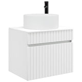 Vidaxl wand gemonteerde badkamerkast wit 59 x 44,5 x 50 cm