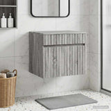 Vidaxl wand gemonteerde badkamerkast grijs sonoma 59 x 44,5 x 50 cm