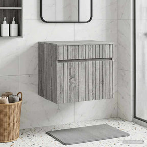 Vidaxl wand gemonteerde badkamerkast grijs sonoma 59 x 44,5 x 50 cm