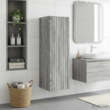 Vidaxl wand gemonteerde badkamerkast grijs sonoma 33 x 34,5 x 100 cm
