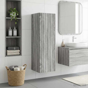 Vidaxl wand gemonteerde badkamerkast grijs sonoma 33 x 34,5 x 100 cm