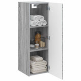 Vidaxl wand gemonteerde badkamerkast grijs sonoma 33 x 34,5 x 100 cm
