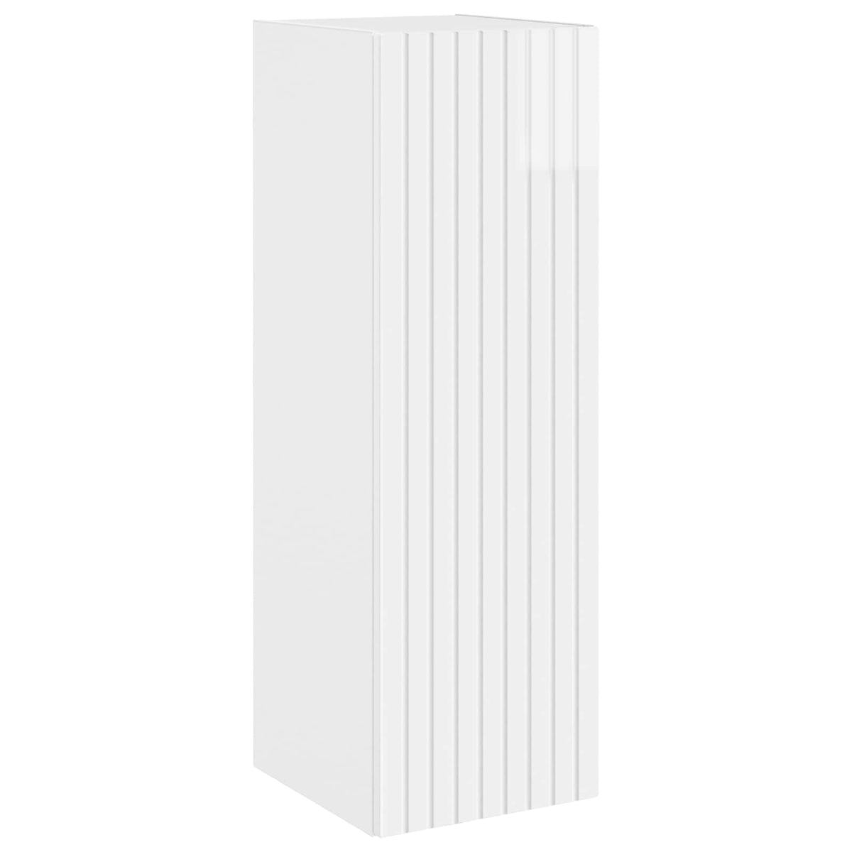 Vidaxl wand gemonteerde badkamerkast hoogglans wit 33 x 34,5 x 60 cm