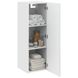 Vidaxl wand gemonteerde badkamerkast hoogglans wit 33 x 34,5 x 60 cm