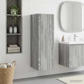 Vidaxl wand gemonteerde badkamerkast grijs sonoma 33 x 34,5 x 60 cm