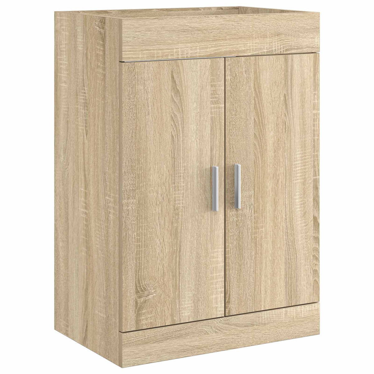 Vidaxl badkamer onder wasbak kast sonoma eiken 56 x 37,5 x 81 cm
