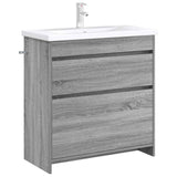 Vidaxl badkamer onder wasbak kast grijs sonoma 78,5 x 37,5 x 81 cm