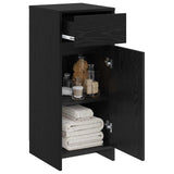 Vidaxl badkamerkast zwart eiken 35 x 36,5 x 85 cm bewerkt hout