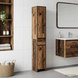 Vidaxl badkamerkast oud hout 30 x 33 x 190 cm bewerkt hout