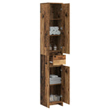 Vidaxl badkamerkast oud hout 30 x 33 x 190 cm bewerkt hout
