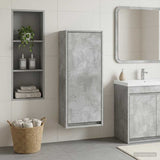 Vidaxl wandgemonteerde wastafelmeubel betongrijs 35 x 20 x 81 cm