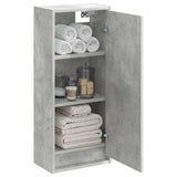 Vidaxl wandgemonteerde wastafelmeubel betongrijs 35 x 20 x 81 cm