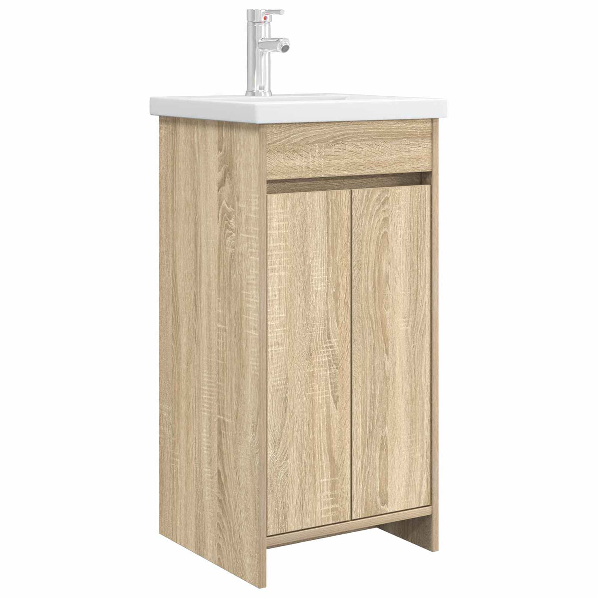 Vidaxl badkamermeubel met wasbak sonoma eiken 42 x 40 x 84,5 cm