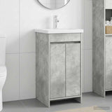 Vidaxl badkamermeubel met wasbak betongrijs 42 x 40 x 84,5 cm