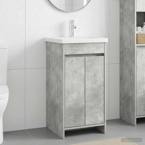 Vidaxl badkamermeubel met wasbak betongrijs 42 x 40 x 84,5 cm