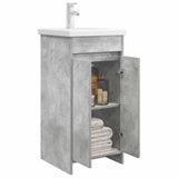Vidaxl badkamermeubel met wasbak betongrijs 42 x 40 x 84,5 cm