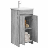 Vidaxl badkamermeubel met wasbak grijs sonoma 42 x 40 x 84,5 cm