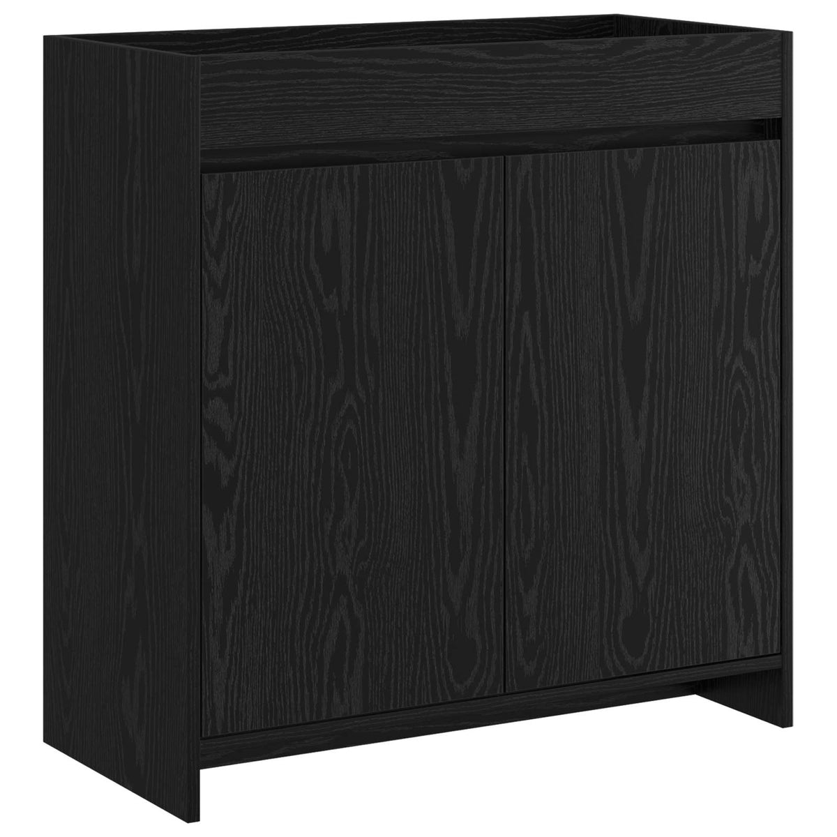 Vidaxl badkamer onder wasbak kast zwart eiken 78,5 x 37,5 x 81 cm