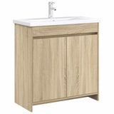 Vidaxl badkamer onder wasbak kast sonoma eiken 78,5 x 37,5 x 81 cm