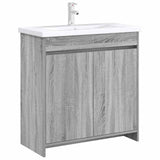 Vidaxl badkamer onder wasbak kast grijs sonoma 78,5 x 37,5 x 81 cm