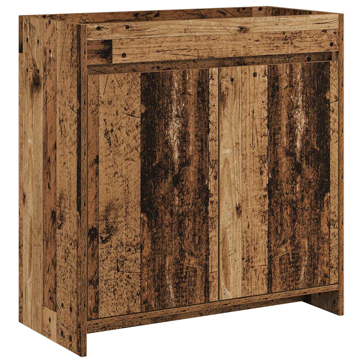 Vidaxl badkamer onder wasbak kast oud hout 78,5 x 37,5 x 81 cm