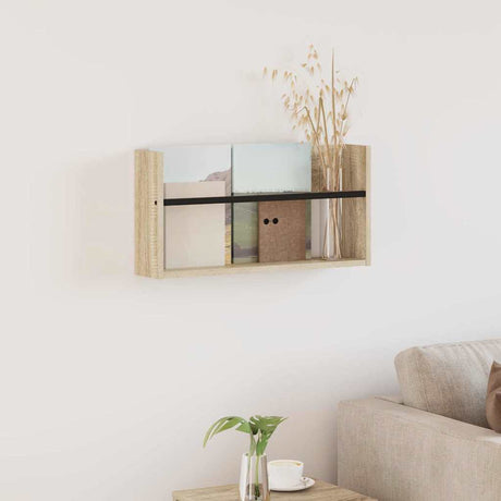Vidaxl tijdschrift rek sonoma eiken 60 x 12 x 30 cm bewerkt hout