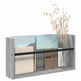 Vidaxl tijdschrift rek grijs sonoma 60 x 12 x 30 cm bewerkt hout