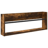 Vidaxl tijdschrift rek gerookt eiken 80 x 12 x 30 cm bewerkt hout