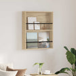 Vidaxl tijdschrift rek sonoma eiken 60 x 12 x 70 cm bewerkt hout