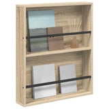 Vidaxl tijdschrift rek sonoma eiken 60 x 12 x 70 cm bewerkt hout