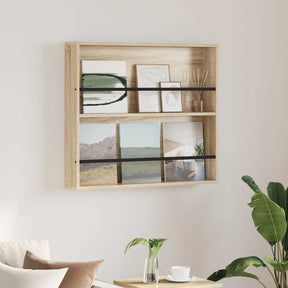 Vidaxl tijdschrift rek sonoma eiken 80 x 12 x 70 cm bewerkt hout