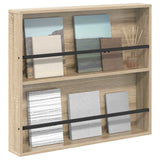 Vidaxl tijdschrift rek sonoma eiken 80 x 12 x 70 cm bewerkt hout
