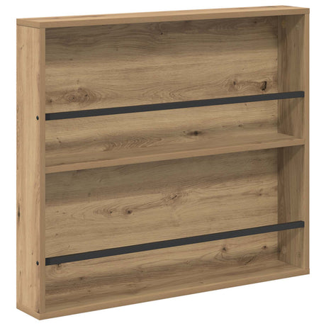 Vidaxl tijdschrift rek artisan eiken 80 x 12 x 70 cm bewerkt hout