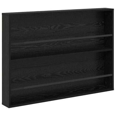 Vidaxl tijdschrift rek zwart eiken 100 x 12 x 70 cm bewerkt hout