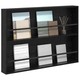 Vidaxl tijdschrift rek zwart eiken 100 x 12 x 70 cm bewerkt hout