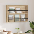 Vidaxl tijdschrift rek sonoma eiken 100 x 12 x 70 cm bewerkt hout