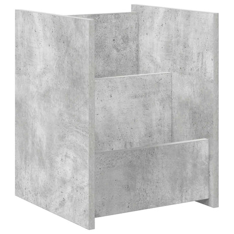 Vidaxl tijdschrift rek concerte grijs 35 x 35 x 45 cm bewerkt hout