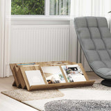 Vidaxl tijdschrift rek artisan eiken 90 x 53 x 28,5 cm bewerkt hout