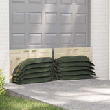 Vidaxl zandzakken 10 st donkergroen 120 x 27 cm hdpe