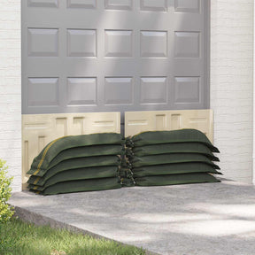 Vidaxl zandzakken 10 st donkergroen 120 x 27 cm hdpe