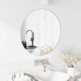 Vidaxl wandspiegel rond ø 60 cm gehard glas
