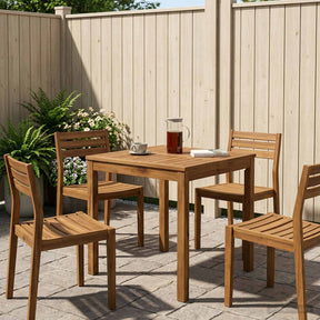 Vidaxl tuindiner tafel naturel 60 x 60,5 x 75 cm massief acaciahout