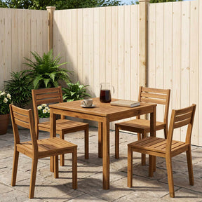 Vidaxl tuindiner tafel naturel 70 x 68,5 x 75 cm massief acaciahout