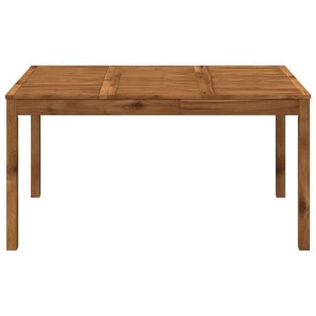 Vidaxl tuindiner tafel naturel 147 x 88,5 x 75 cm massief acaciahout