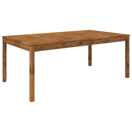 Vidaxl tuindiner tafel naturel 196 x 100,5 x 75 cm massief acaciahout
