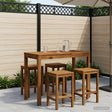 Vidaxl tuinbar tafel naturel 108,5 x 55 x 105 cm massief acaciahout