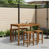 Vidaxl tuinbar tafel naturel 147 x 88,5 x 105 cm massief acaciahout
